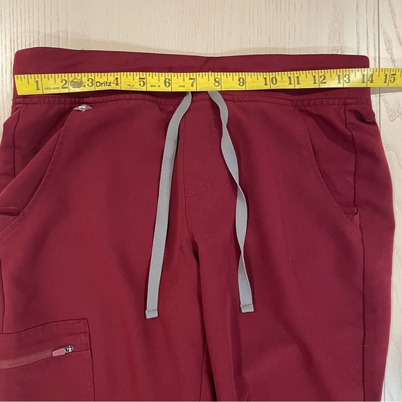 FIGS Womens Zamora Jogger Scrub Pants (Burgundy #1812) - Size S - Picture 5 of 7
